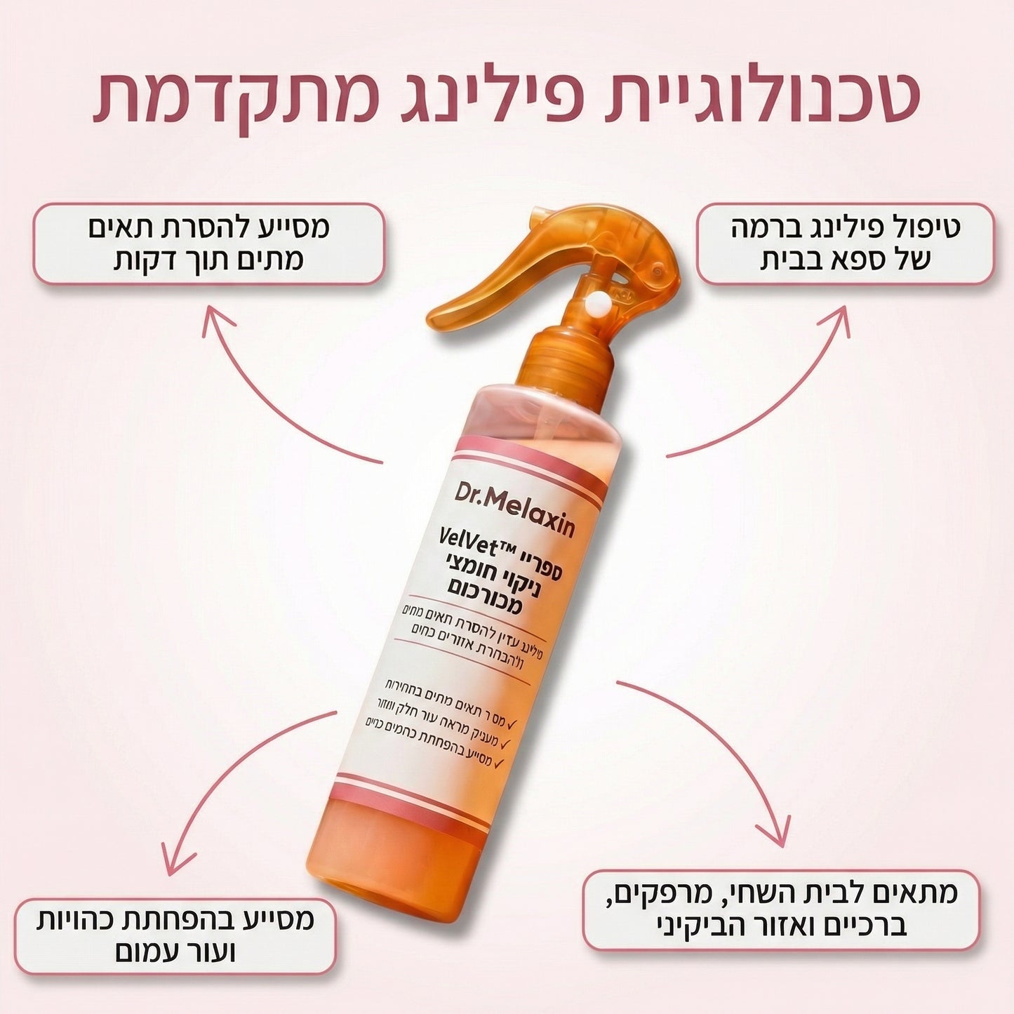 VelVet™ ספריי ניקוי חומצי מכורכום